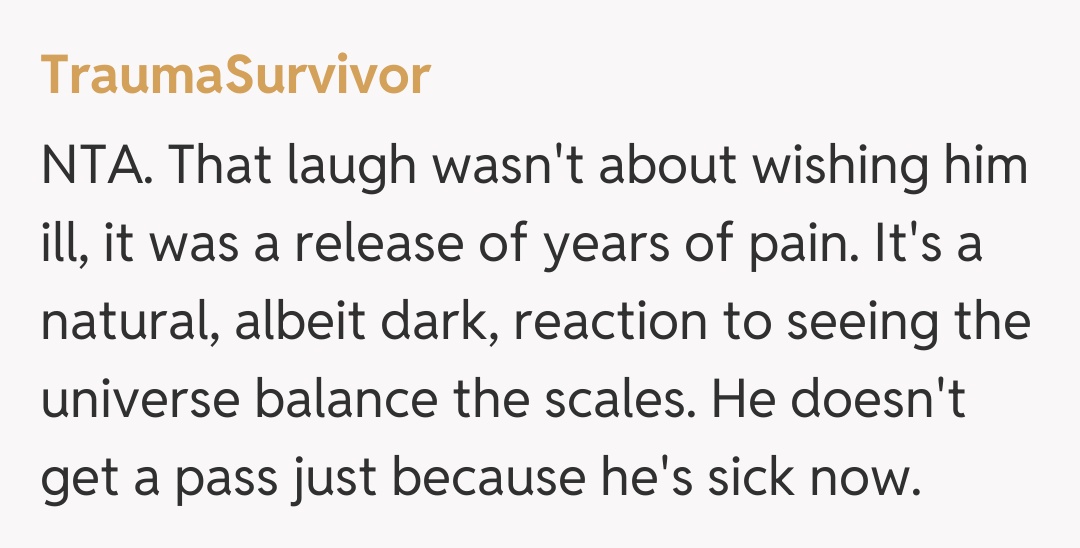 Comentariu de la TraumaSurvivor