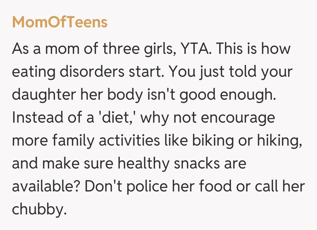 Comentariu de la MomOfTeens