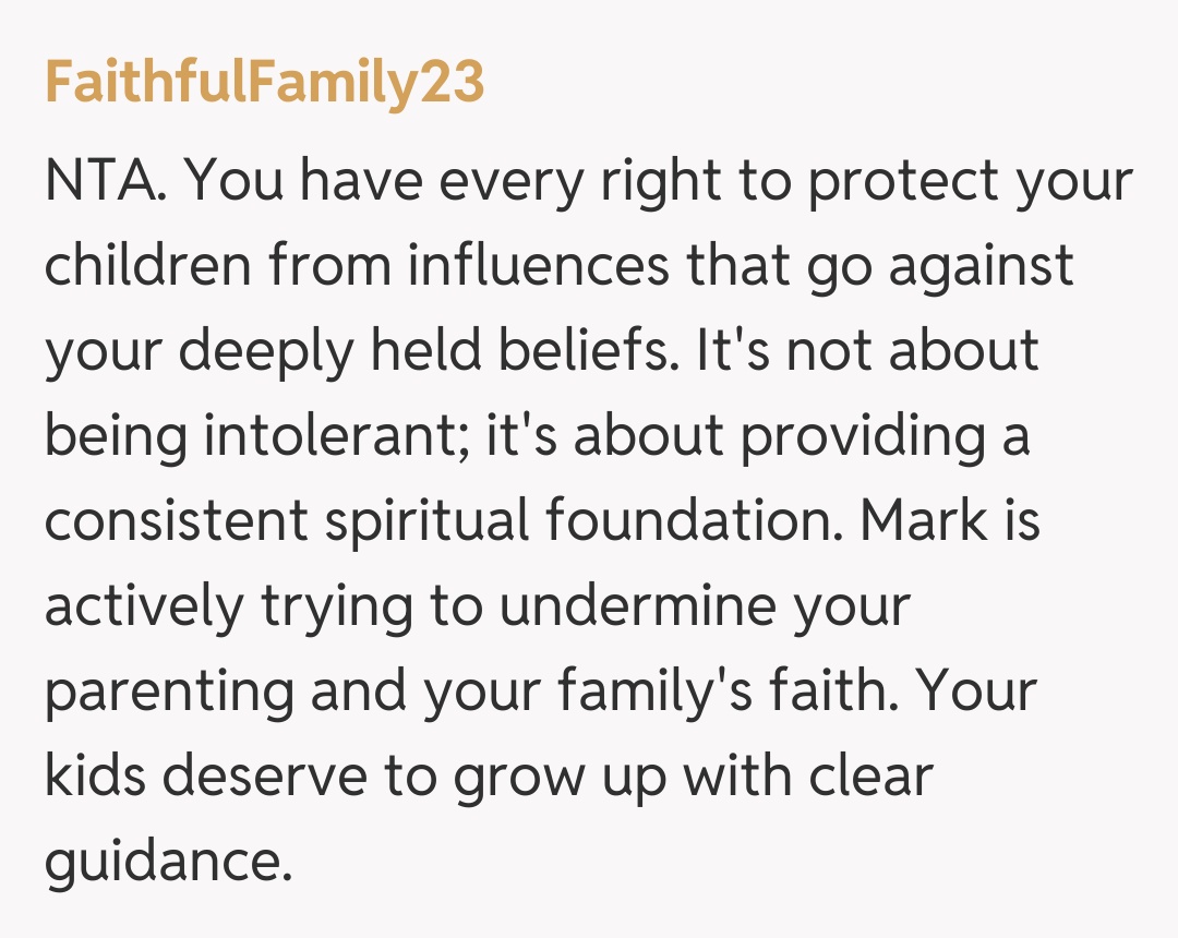 Comentariu de la FaithfulFamily23