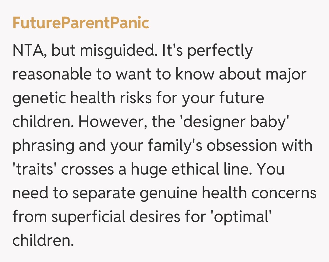 Comentariu de la FutureParentPanic
