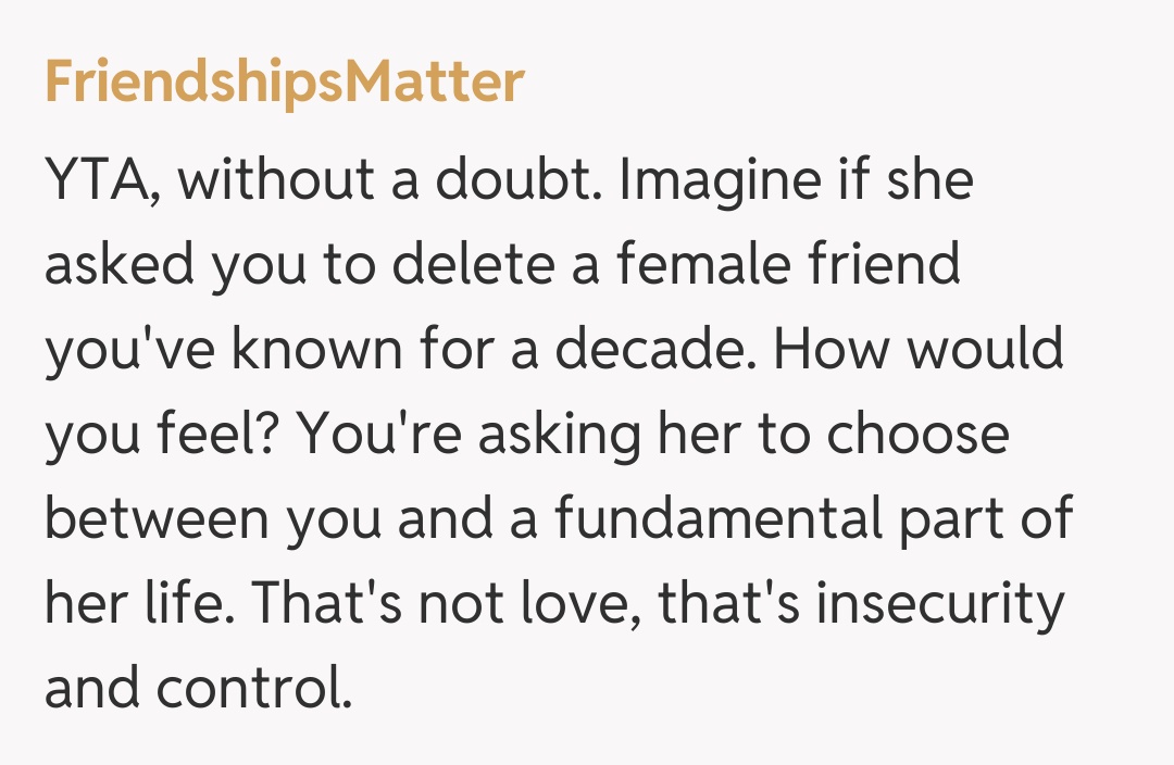 Comentariu de la FriendshipsMatter