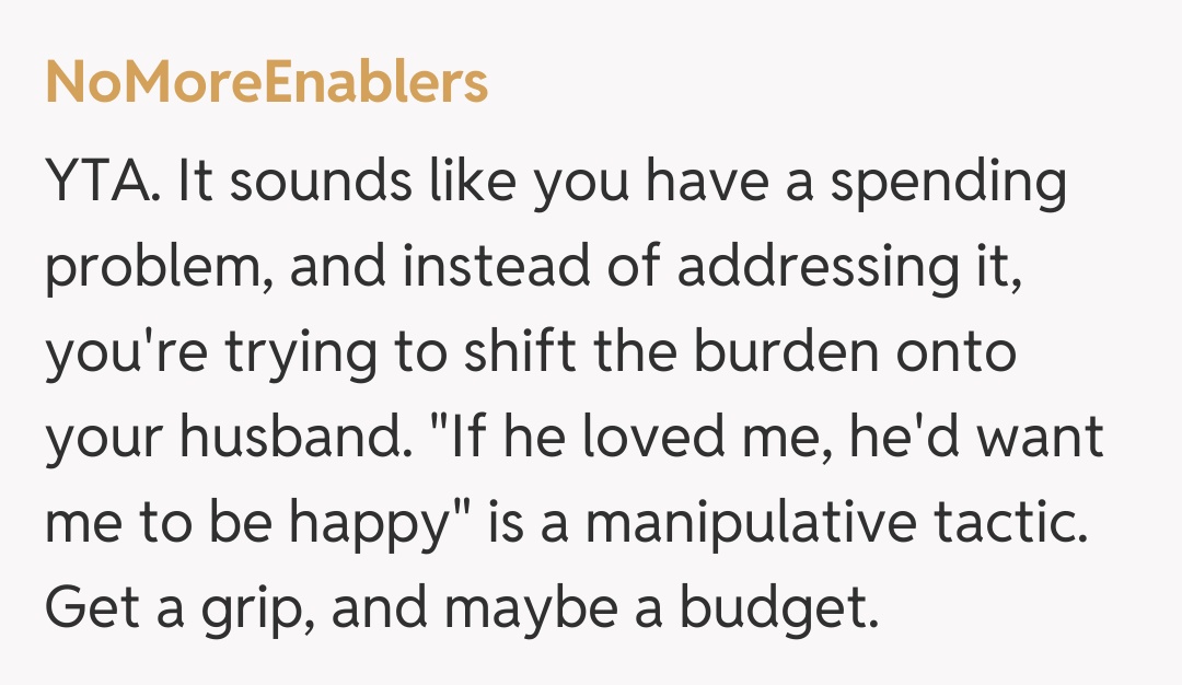 Comentariu de la NoMoreEnablers