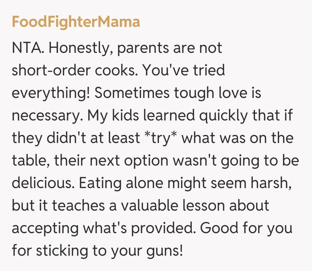 Comentariu de la FoodFighterMama