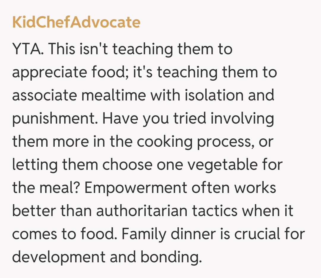 Comentariu de la KidChefAdvocate