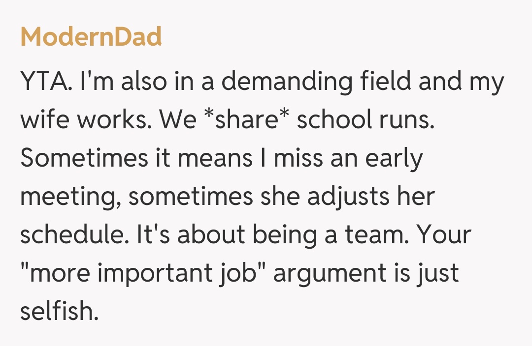 Comentariu de la ModernDad