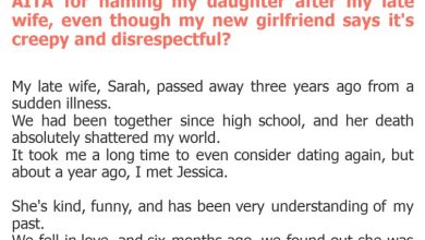 Photo of AITA for naming my daughter after my late wife, even though my new girlfriend says it’s creepy and disrespectful?