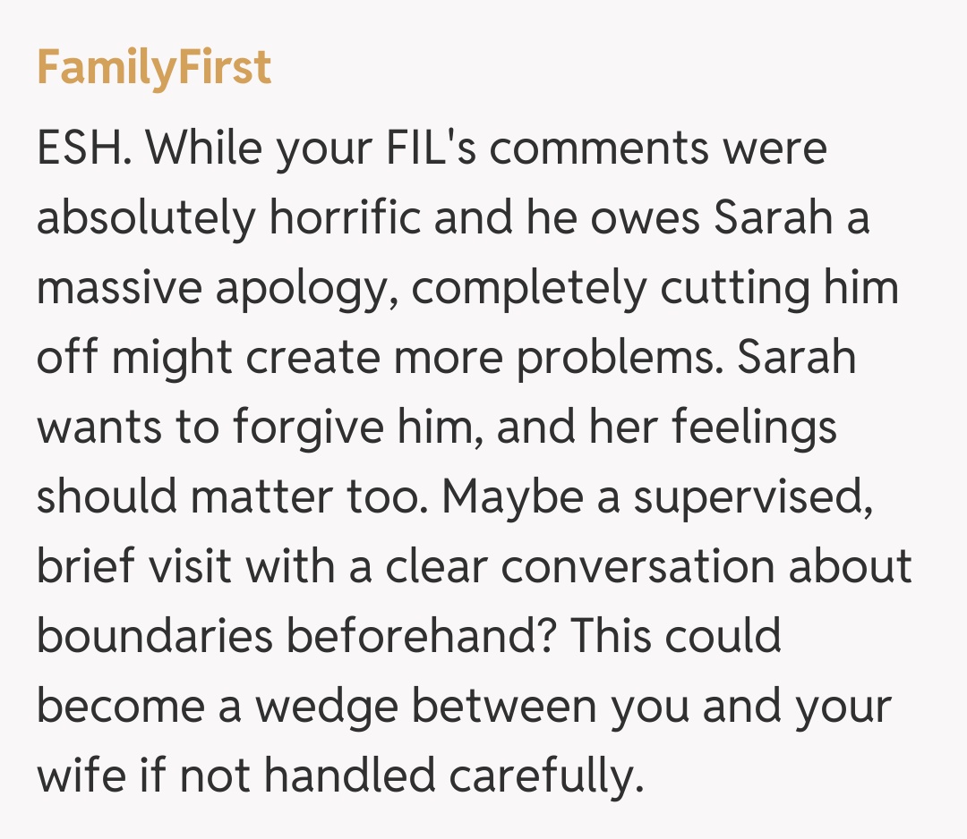 Comentariu de la FamilyFirst