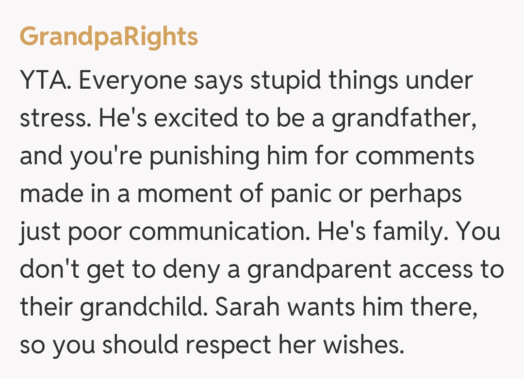 Comentariu de la GrandpaRights