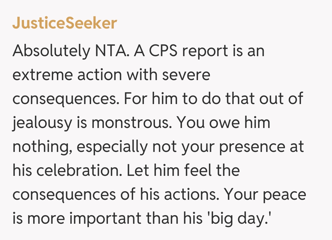 Comentariu de la JusticeSeeker