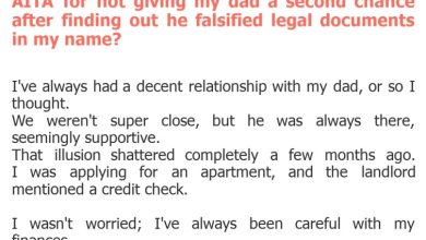 Photo of AITA for not giving my dad a second chance after finding out he falsified legal documents in my name?