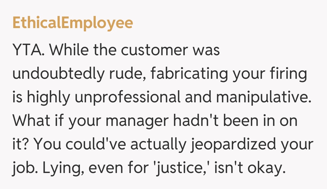 Comentariu de la EthicalEmployee