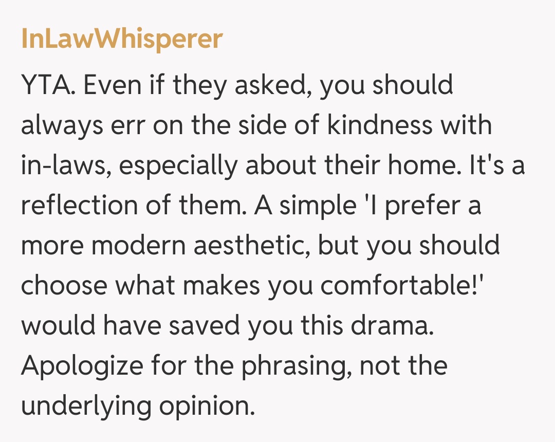 Comentariu de la InLawWhisperer