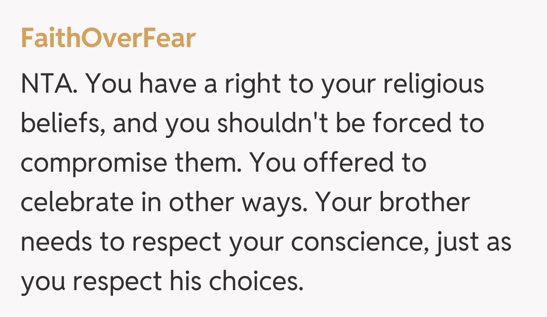 Comentariu de la FaithOverFear