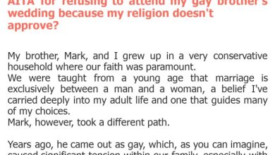 Photo of AITA for refusing to attend my gay brother’s wedding because my religion doesn’t approve?