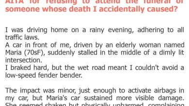 Photo of AITA for refusing to attend the funeral of someone whose death I accidentally caused?