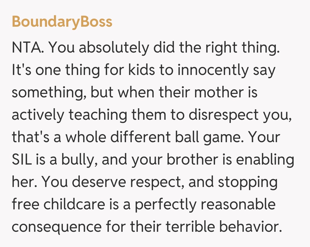 Comentariu de la BoundaryBoss