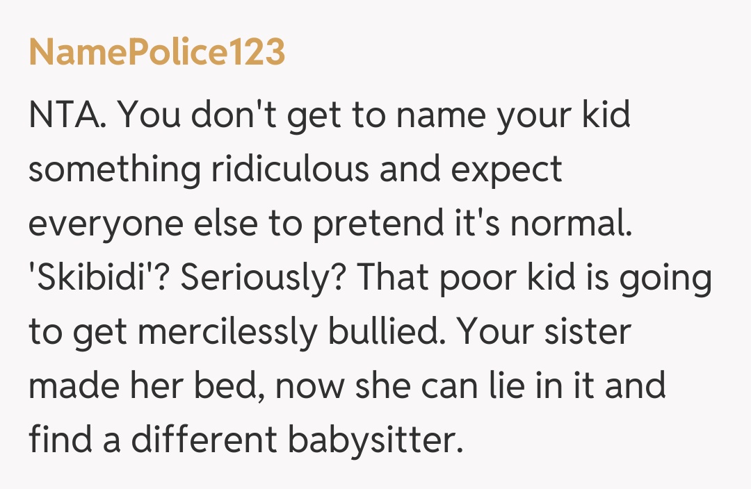 Comentariu de la NamePolice123