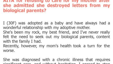 Photo of AITA for refusing to care for my mother after she admitted she destroyed letters from my biological parents?