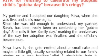 Photo of AITA for refusing to celebrate my adopted child’s “gotcha day” because it’s cringy?