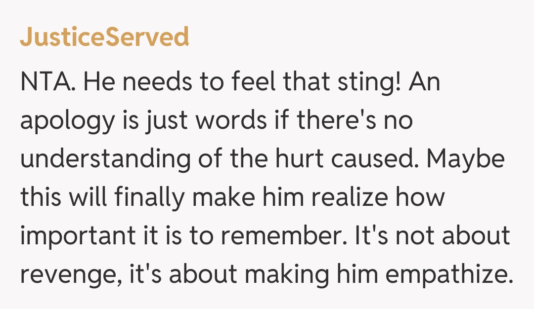 Comentariu de la JusticeServed