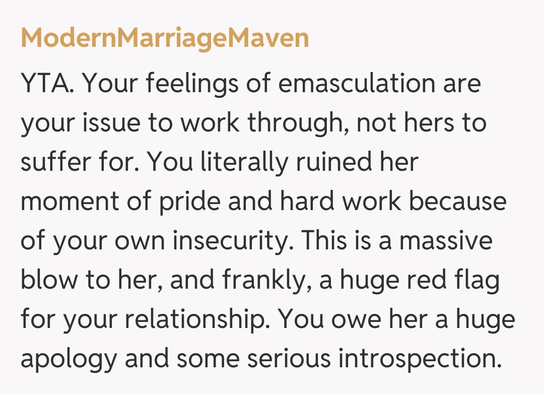 Comentariu de la ModernMarriageMaven
