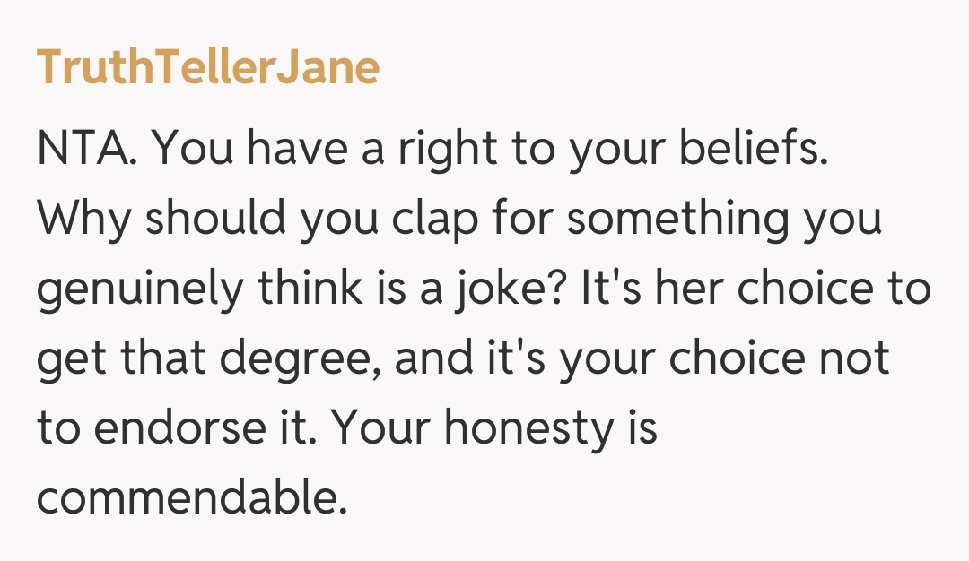 Comentariu de la TruthTellerJane