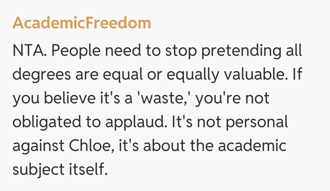 Comentariu de la AcademicFreedom