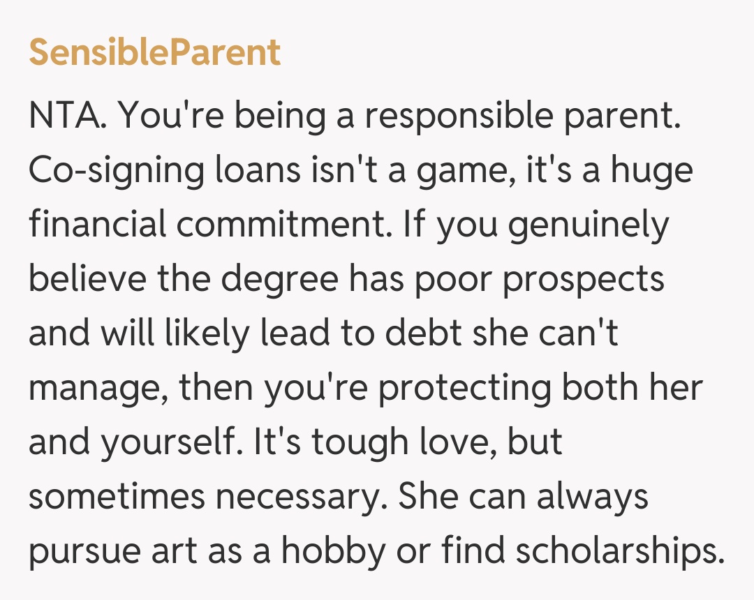 Comentariu de la SensibleParent