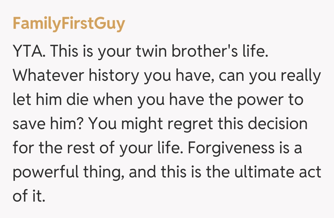 Comentariu de la FamilyFirstGuy