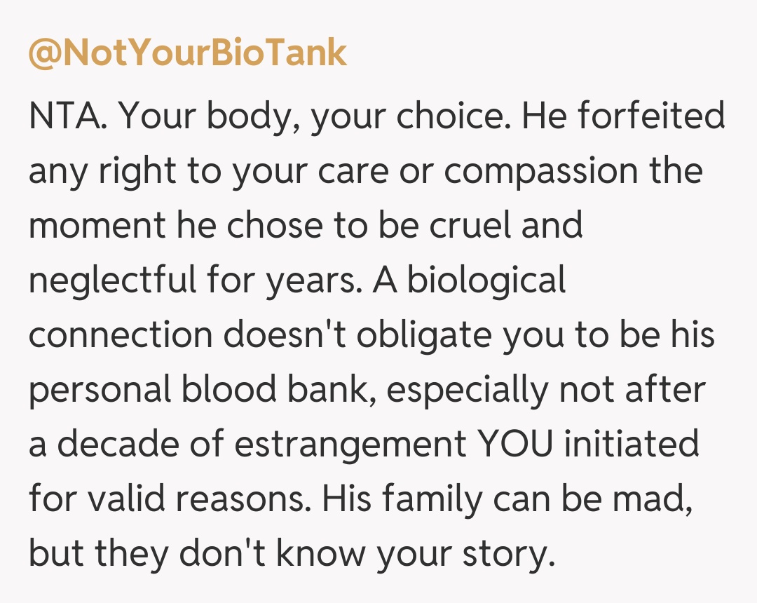 Comentariu de la @NotYourBioTank