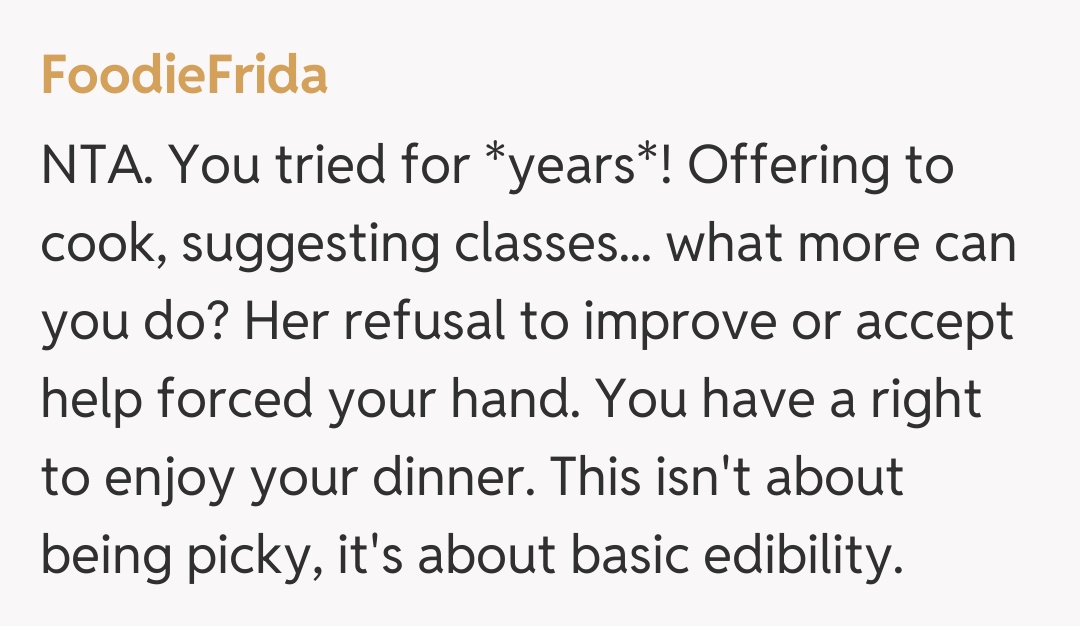 Comentariu de la FoodieFrida