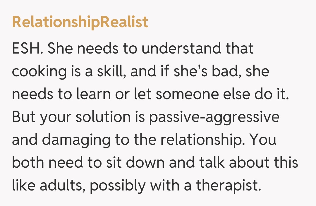 Comentariu de la RelationshipRealist