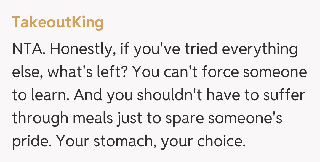 Comentariu de la TakeoutKing