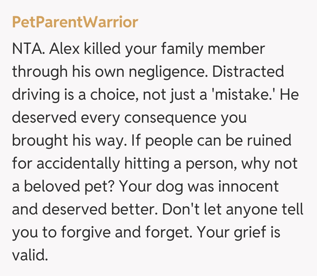 Comentariu de la PetParentWarrior