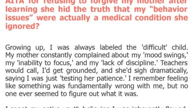 Photo of AITA for refusing to forgive my mother after learning she hid the truth that my “behavior issues” were actually a medical condition she ignored?