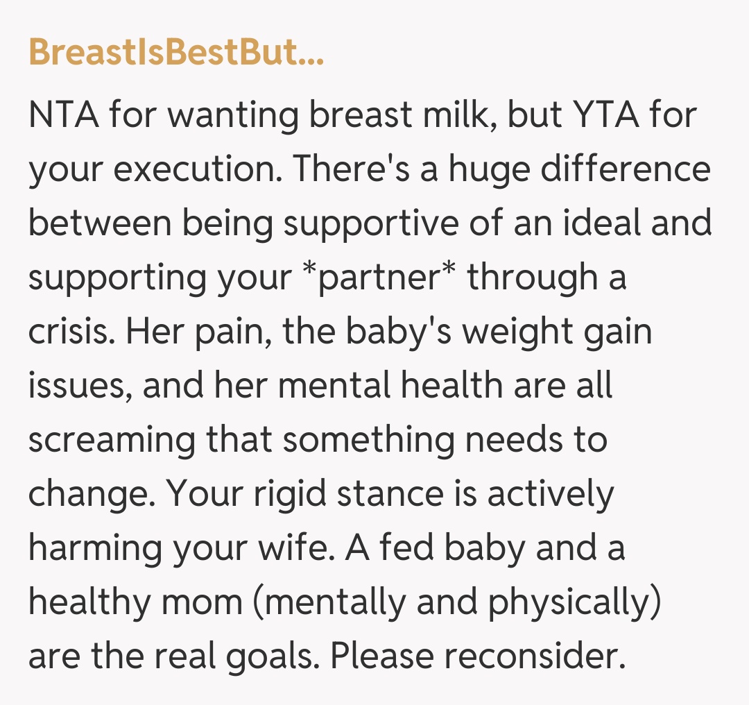 Comentariu de la BreastIsBestBut...