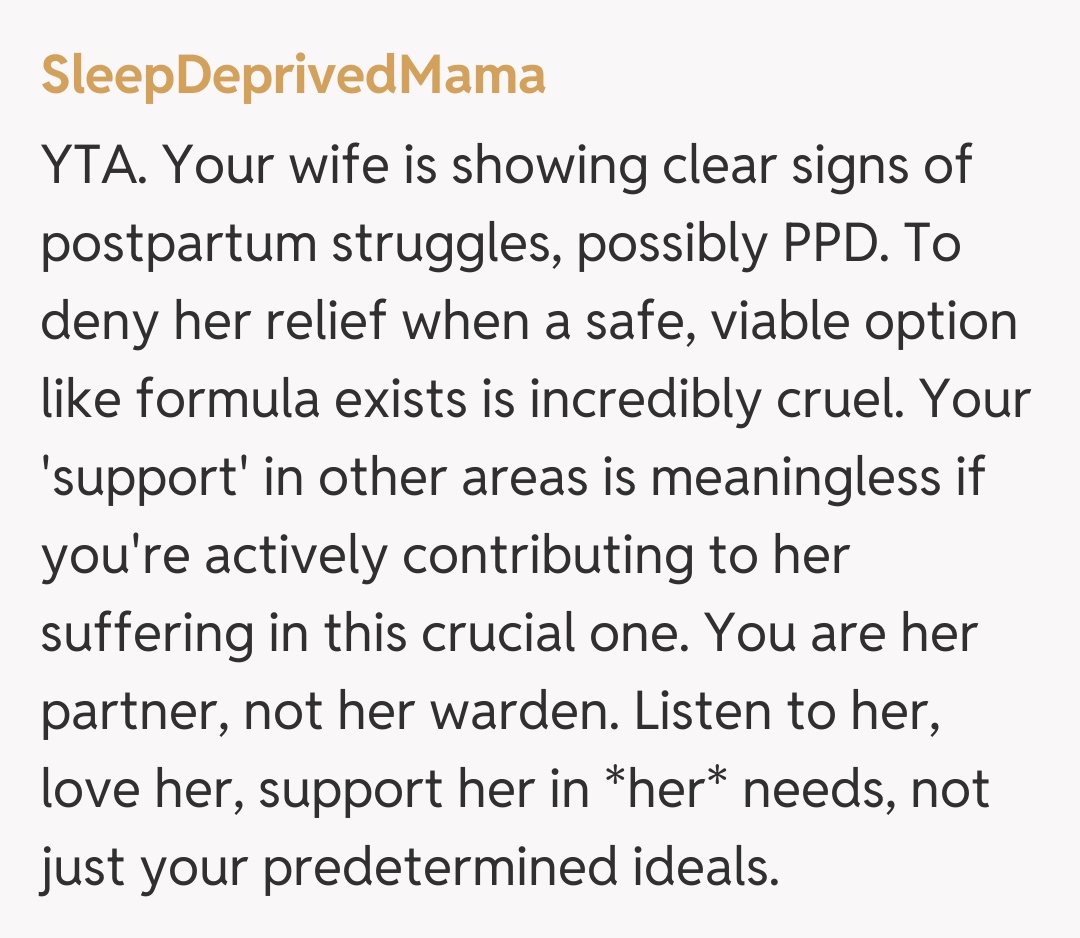 Comentariu de la SleepDeprivedMama