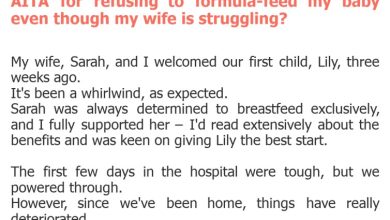 Photo of AITA for refusing to formula-feed my baby even though my wife is struggling?