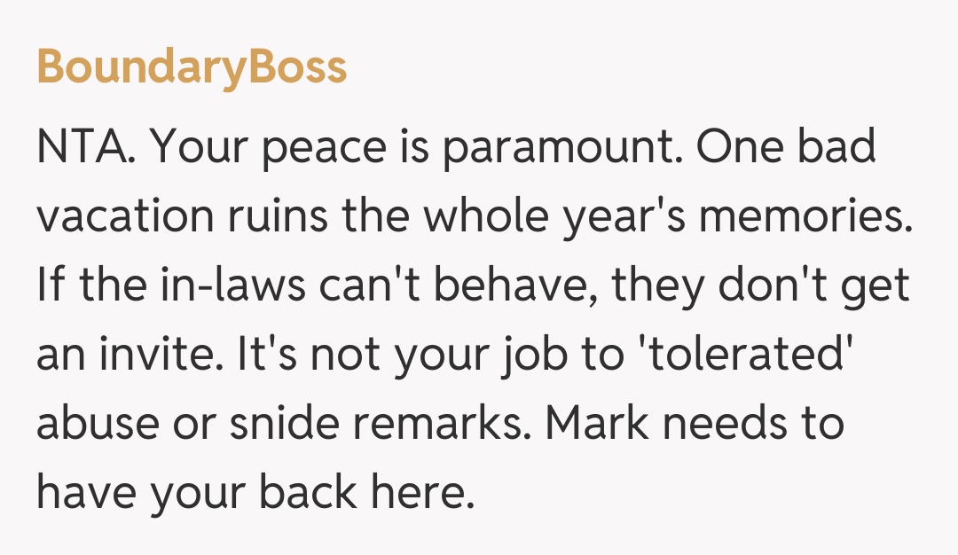 Comentariu de la BoundaryBoss