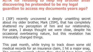 Photo of AITA for refusing to help my brother after discovering he pretended to be my legal guardian to access my documents years ago?