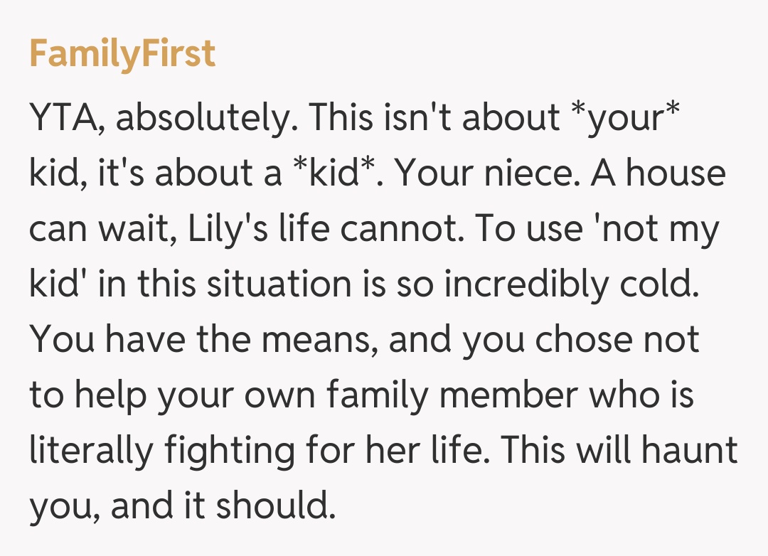 Comentariu de la FamilyFirst