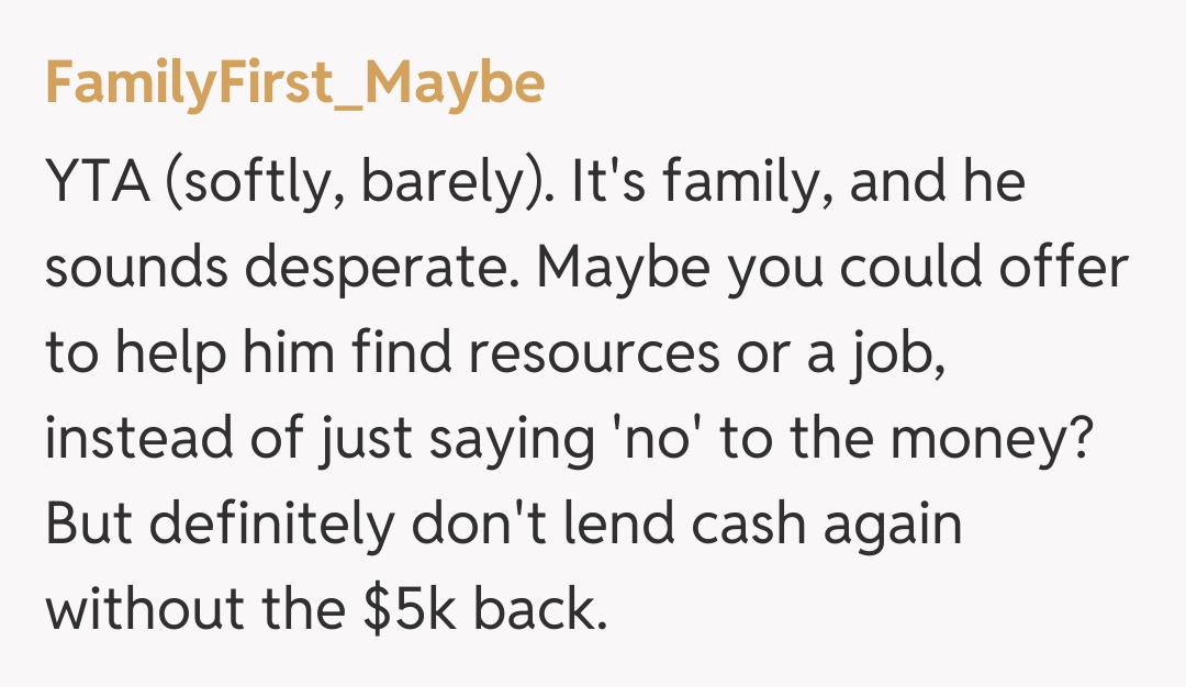 Comentariu de la FamilyFirst_Maybe