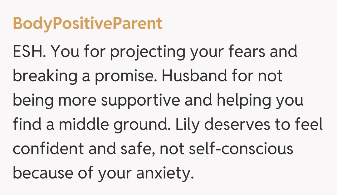 Comentariu de la BodyPositiveParent