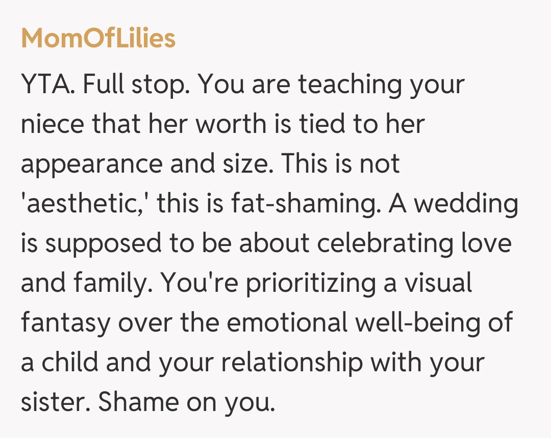 Comentariu de la MomOfLilies