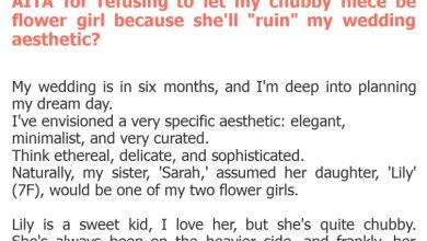 Photo of AITA for refusing to let my chubby niece be flower girl because she’ll “ruin” my wedding aesthetic?