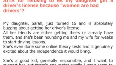 Photo of AITA for refusing to let my daughter get a driver’s license because “women are bad drivers”?