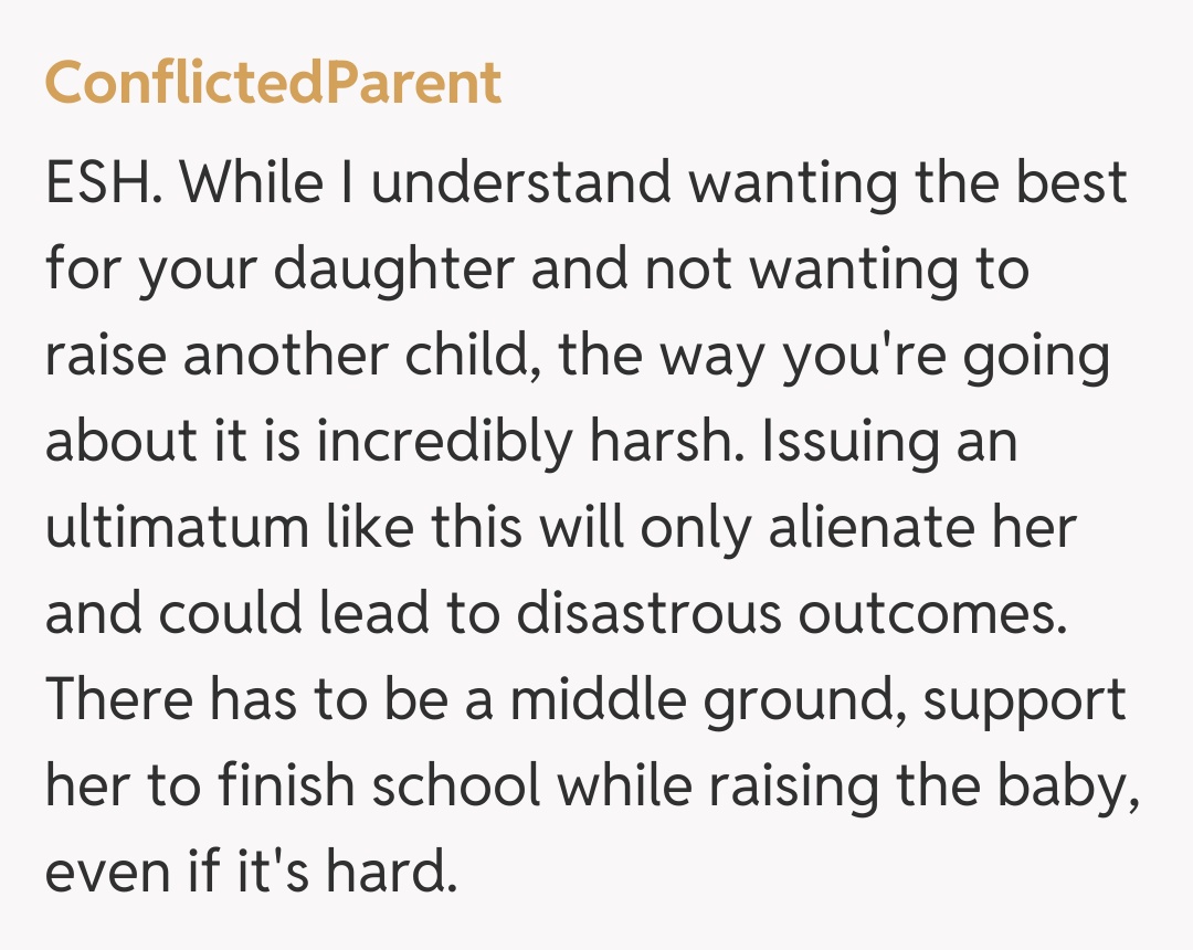 Comentariu de la ConflictedParent