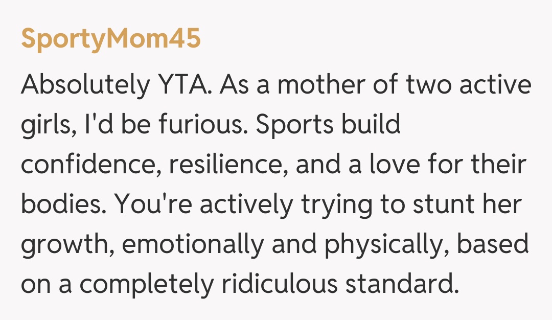 Comentariu de la SportyMom45