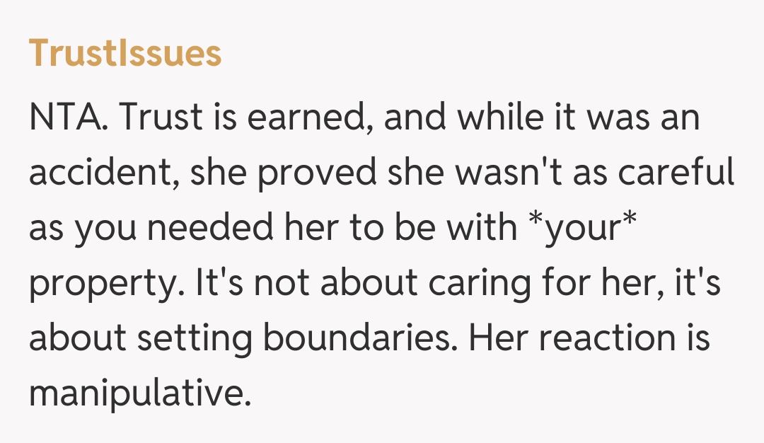 Comentariu de la TrustIssues