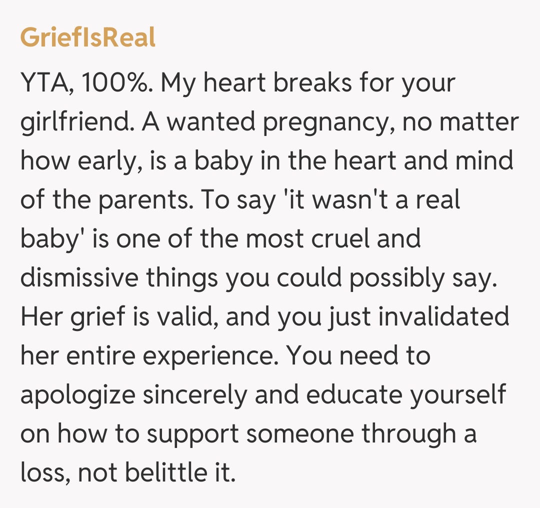 Comentariu de la GriefIsReal